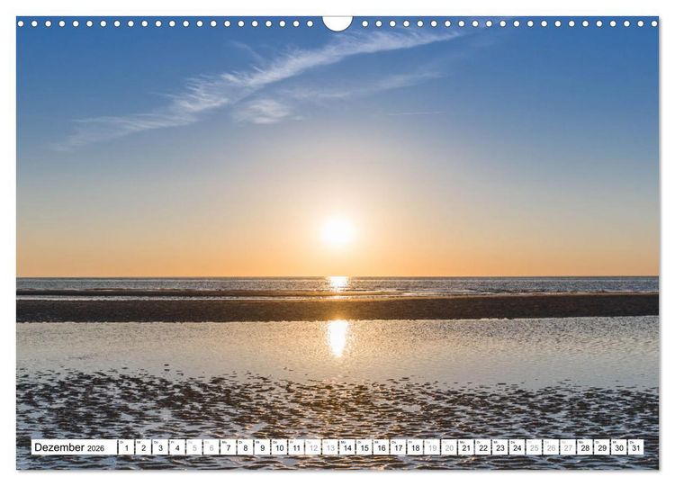 Produktbild: Amrum - Perle im nordfriesischen Wattenmeer (Wandkalender 2026 DIN A3 quer), CALVENDO Monatskalender