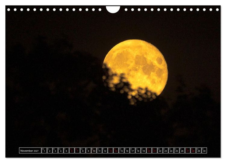 Produktbild: Faszination Mond - der etwas andere Mondkalender (Wandkalender 2027 DIN A4 quer), CALVENDO Monatskalender