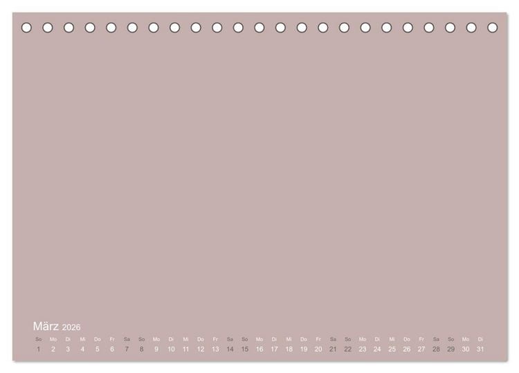 Produktbild: DIY Bastel-Kalender -Erdige Pastell Farben- Zum Selbstgestalten (Tischkalender 2026 DIN A5 quer), CALVENDO Monatskalender