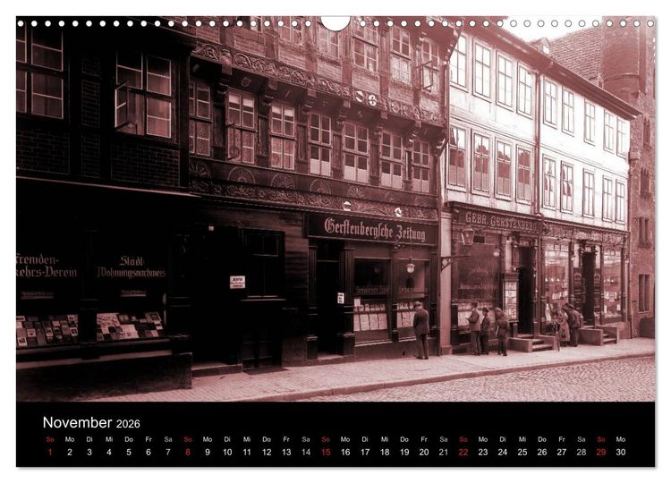 Produktbild: Hildesheimer Schaufenster um 1900 (Wandkalender 2026 DIN A3 quer), CALVENDO Monatskalender