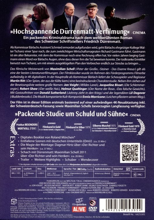 Produktbild: Der Richter und sein Henker (Filmjuwelen)