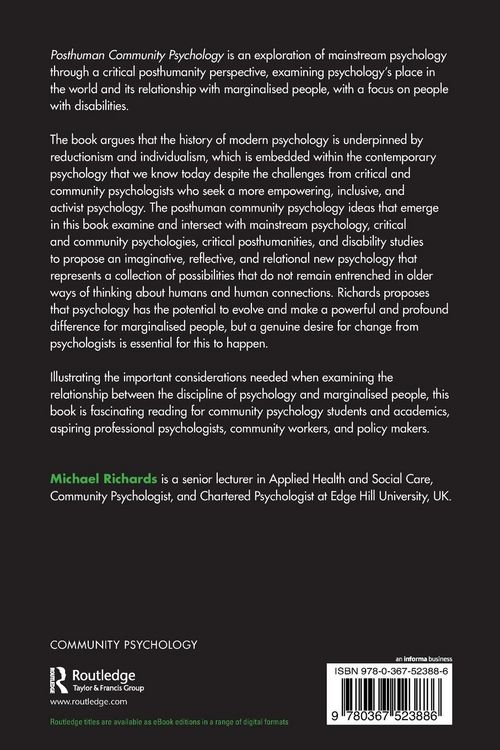 Produktbild: Posthuman Community Psychology