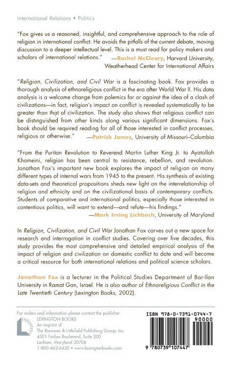Produktbild: Religion, Civilization, and Civil War
