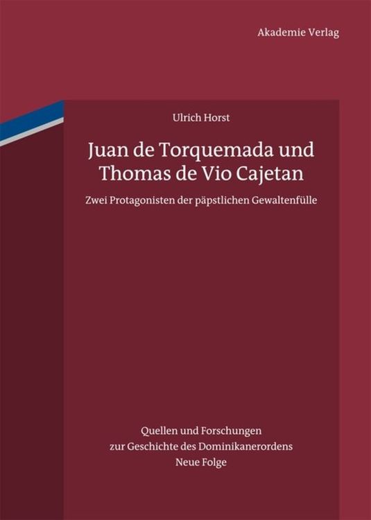 Produktbild: Juan de Torquemada und Thomas de Vio Cajetan