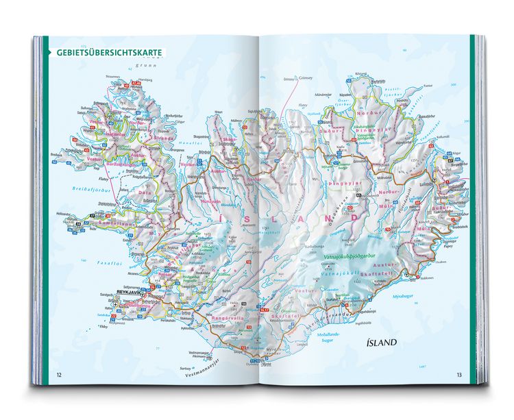 Produktbild: KOMPASS Wanderführer Island, 70 Touren mit Extra-Tourenkarte