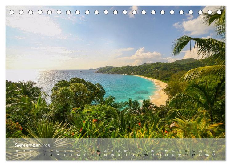 Produktbild: Seychellen - Paradis im indischen Ozean (Tischkalender 2026 DIN A5 quer), CALVENDO Monatskalender