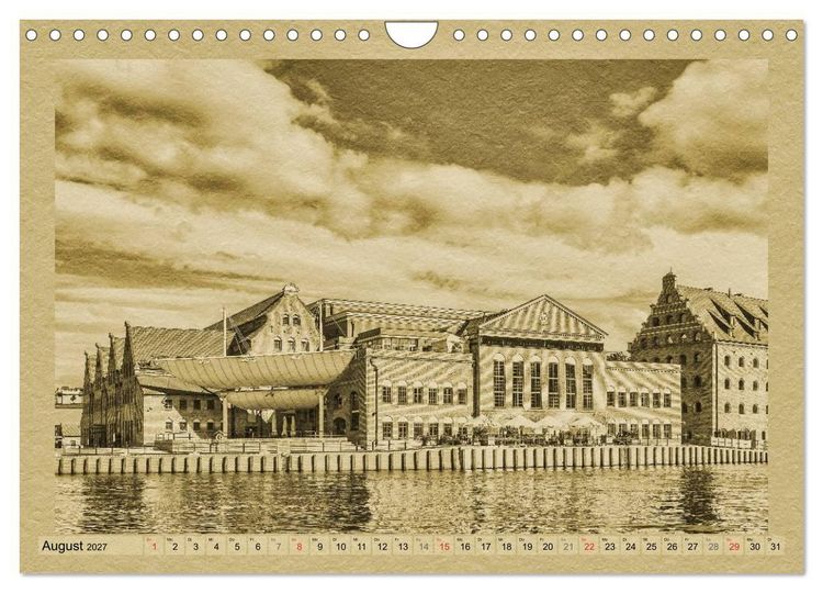Produktbild: Danzig &ndash; Ein Kalender im Zeitungsstil (Wandkalender 2027 DIN A4 quer), CALVENDO Monatskalender