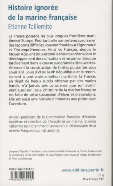 Produktbild: Histoire ignor&eacute;e de la marine fran&ccedil;aise