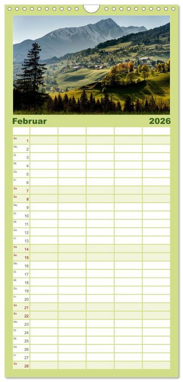 Produktbild: Familienplaner 2026 - Die Steirische Krakau mit 5 Spalten (Wandkalender, 21 x 45 cm) CALVENDO