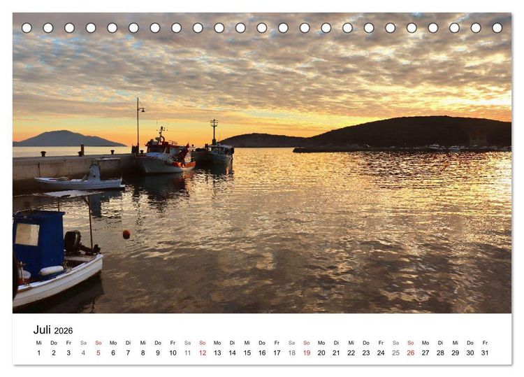 Produktbild: Kroatiens Inselzauber, Cres (Tischkalender 2026 DIN A5 quer), CALVENDO Monatskalender