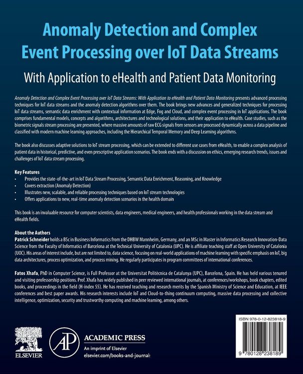 Produktbild: Anomaly Detection and Complex Event Processing Over IoT Data Streams