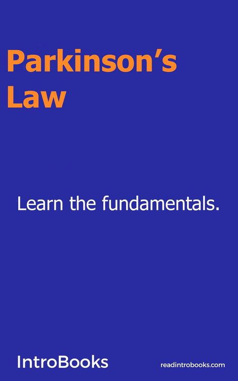 Produktbild: Parkinson's Law