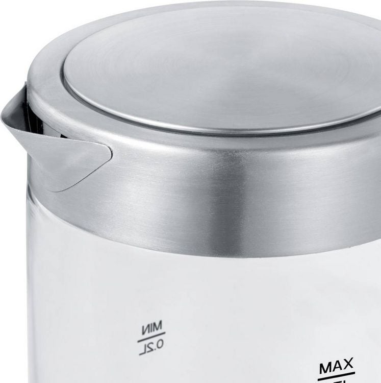 Produktbild: Severin 3472 Wasserkocher schnurlos, &Uuml;berhitzungsschutz Edelstahl (geb&uuml;rstet), Schwarz Fassungsverm&ouml;gen: 0.5 l