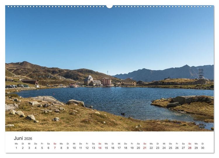 Produktbild: Schweizer Alpenp&auml;sse (hochwertiger Premium Wandkalender 2026 DIN A2 quer), Kunstdruck in Hochglanz