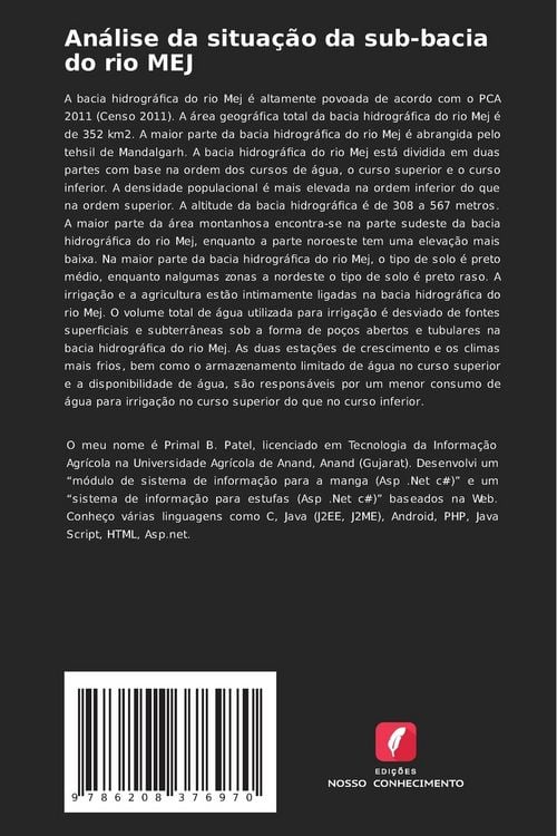 Produktbild: An&aacute;lise da situa&ccedil;&atilde;o da sub-bacia do rio MEJ
