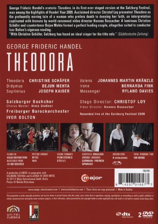 Produktbild: H&auml;ndel - Theodora [2 DVDs]