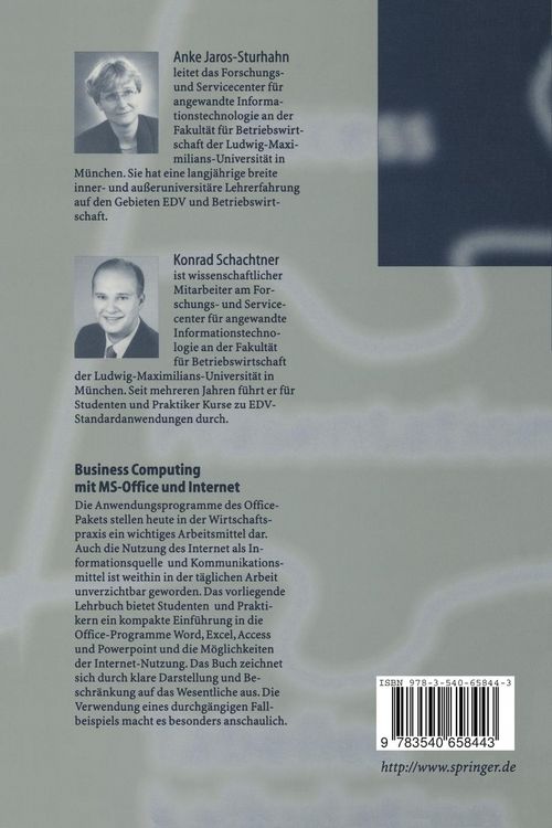 Produktbild: Business Computing mit MS-Office und Internet