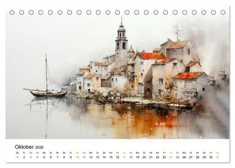 Produktbild: Portugal mein Traum (Tischkalender 2026 DIN A5 quer), CALVENDO Monatskalender