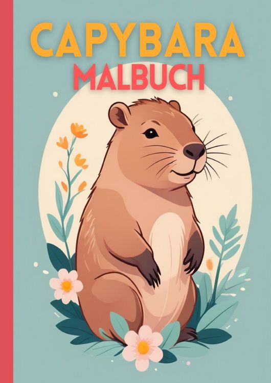 Produktbild: Capybara Malbuch f&uuml;r Kinder | Gro&szlig;format A4