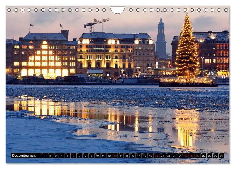 Produktbild: Hamburg - Alster (Wandkalender 2026 DIN A4 quer), CALVENDO Monatskalender