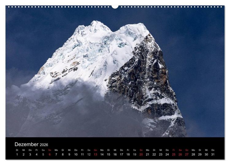 Produktbild: Himalaya - Dach der Welt (hochwertiger Premium Wandkalender 2026 DIN A2 quer), Kunstdruck in Hochglanz