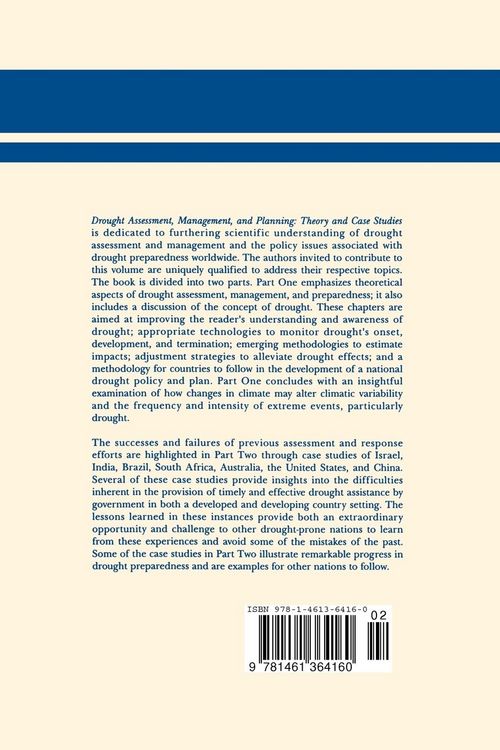 Produktbild: Drought Assessment, Management, and Planning: Theory and Case Studies