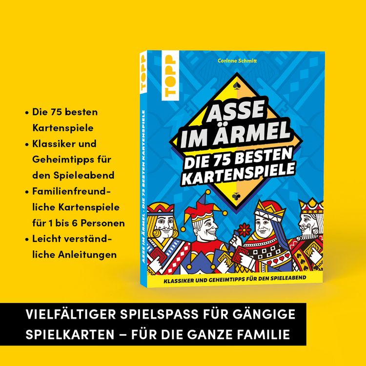 Produktbild: Asse im &Auml;rmel &ndash; Die 75 besten Kartenspiele