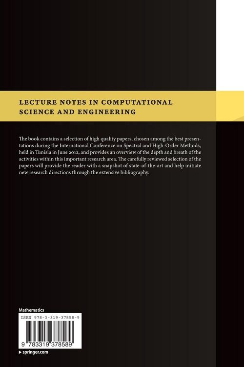 Produktbild: Spectral and High Order Methods for Partial Differential Equations - ICOSAHOM 2012