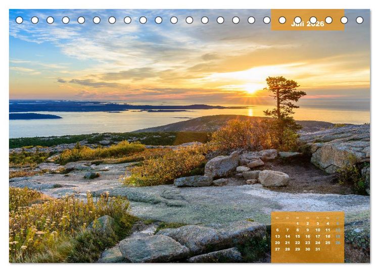 Produktbild: New England - Vielfalt einer Region (Tischkalender 2026 DIN A5 quer), CALVENDO Monatskalender