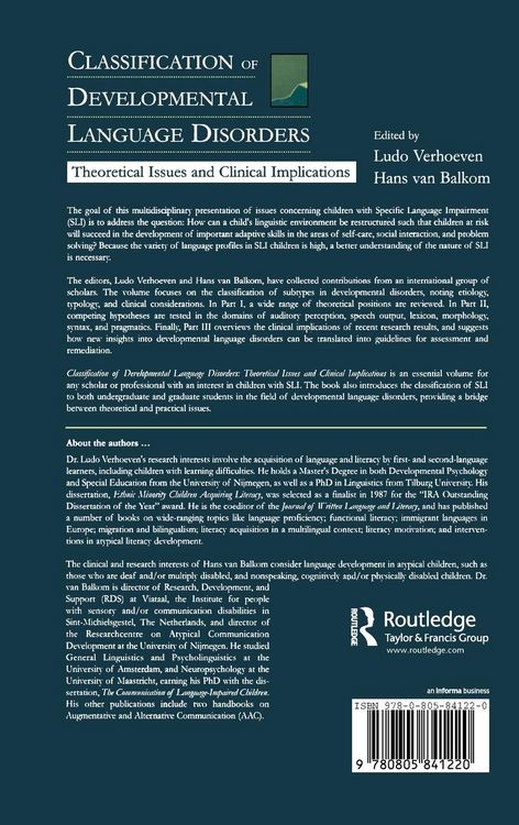Produktbild: Classification of Developmental Language Disorders