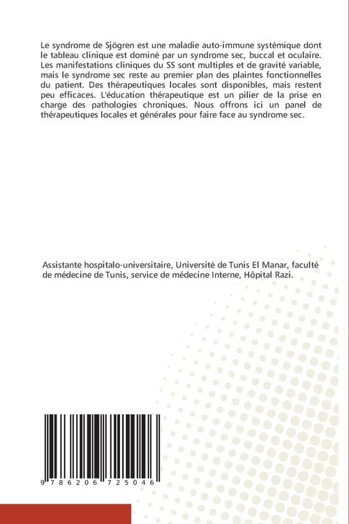 Produktbild: &Eacute;ducation th&eacute;rapeutique au cours du syndrome de Sj&ouml;gren