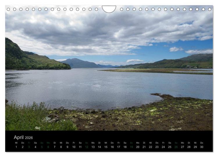Produktbild: Schottland Highlands und Ostk&uuml;ste (Wandkalender 2026 DIN A4 quer), CALVENDO Monatskalender