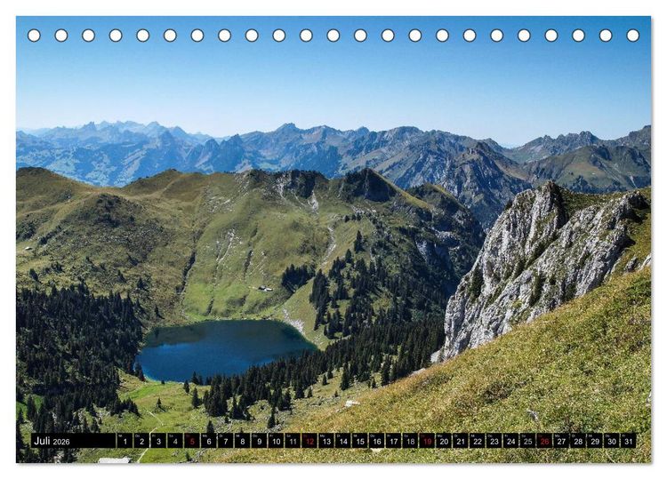 Produktbild: Bellevue Schweiz (Tischkalender 2026 DIN A5 quer), CALVENDO Monatskalender
