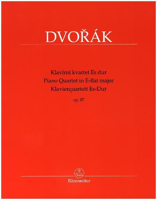 Produktbild: Klavierquartett Es-Dur op. 87 (Klav&iacute;rn&iacute; kvartet Es dur op. 87)
