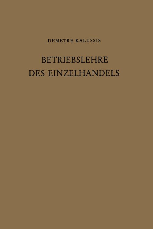 Produktbild: Betriebslehre des Einzelhandels