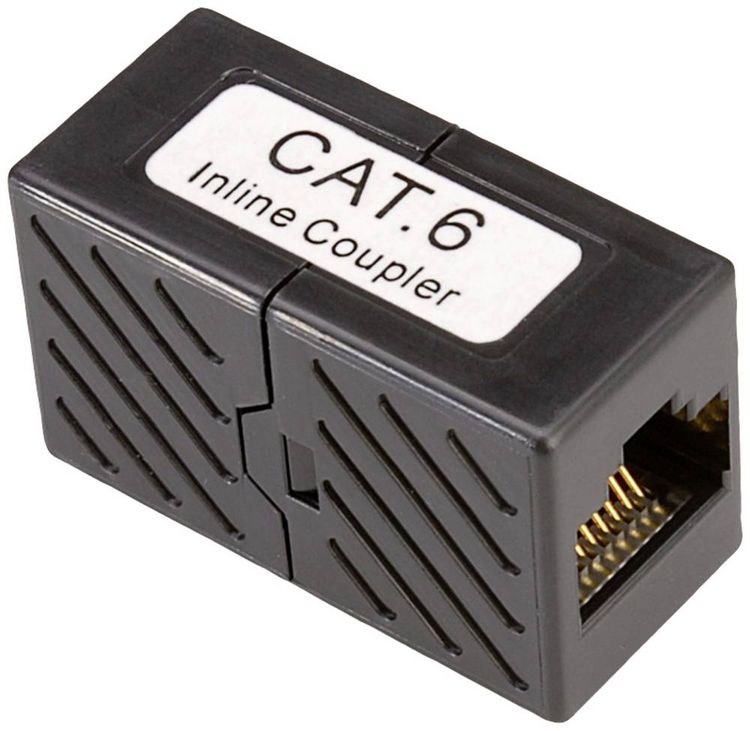 Produktbild: Roline RJ45-Kupplung RJ45 Adapter CAT 6 Schwarz