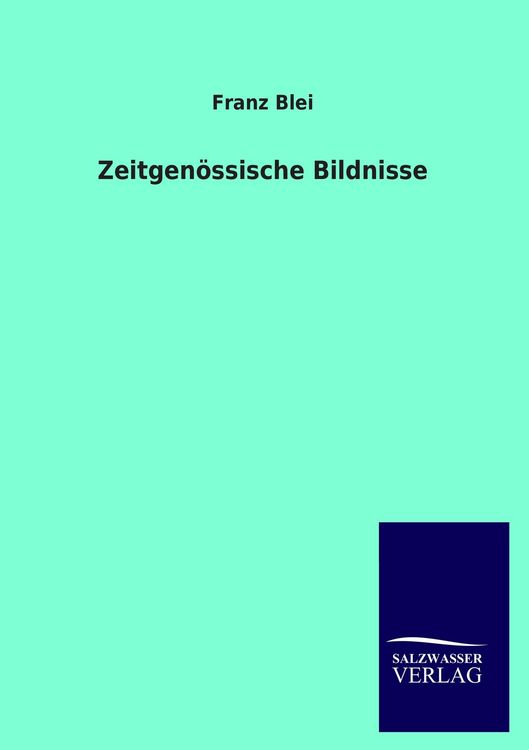 Produktbild: Zeitgen&ouml;ssische Bildnisse