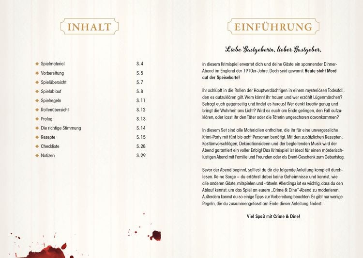 Produktbild: Crime & Dine &ndash; Das Krimi-Dinner-Set: T&ouml;dliches Bankett