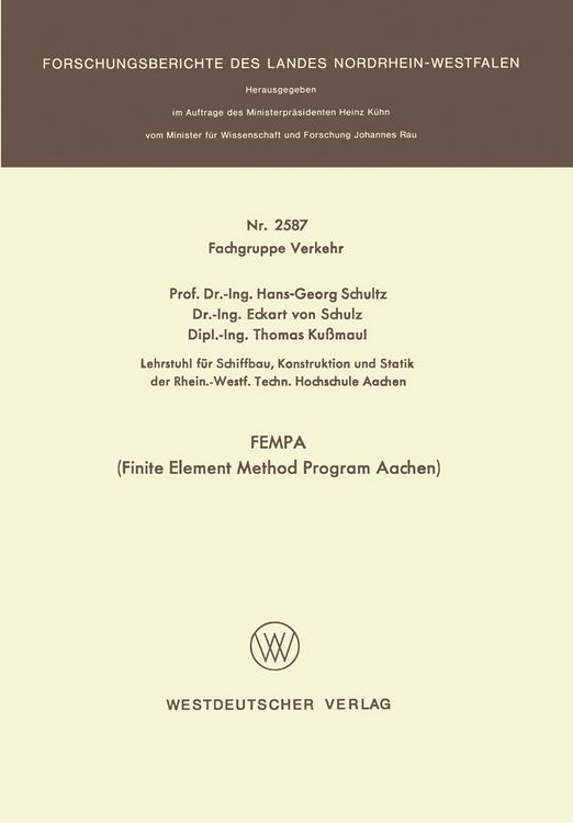 Produktbild: FEMPA (Finite Element Method Program Aachen)
