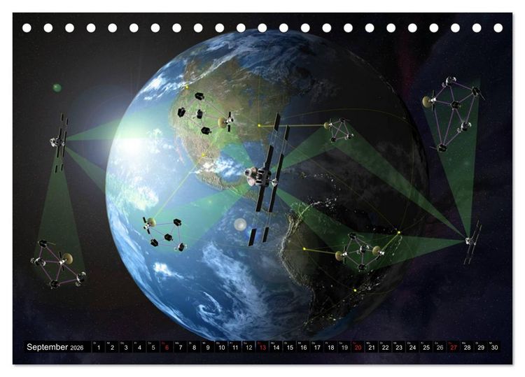 Produktbild: Raumfahrt und Weltall (Tischkalender 2026 DIN A5 quer), CALVENDO Monatskalender