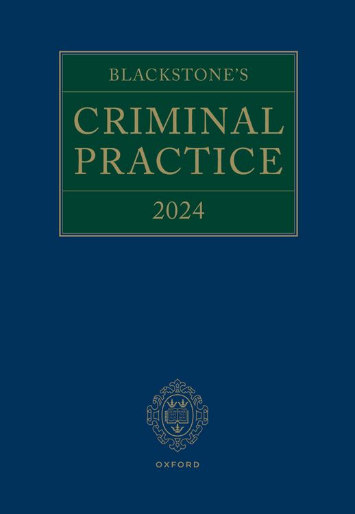 Produktbild: Blackstone's Criminal Practice 2024