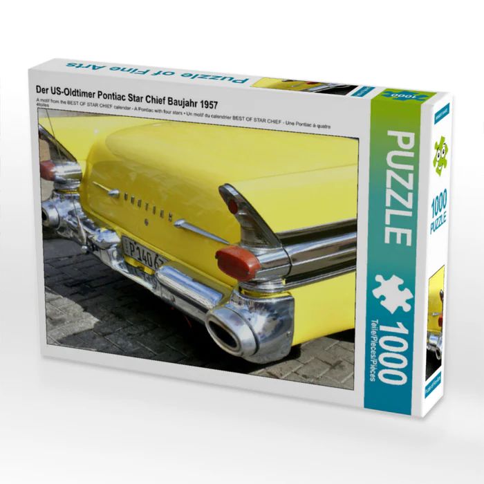 Produktbild: CALVENDO Puzzle Ein Motiv aus dem Kalender BEST OF STAR CHIEF - Ein Pontiac mit vier Sternen | 1000 Teile Lege-Gr&ouml;&szlig;e 64x48cm Foto-Puzzle f&uuml;r gl&uuml;ckliche Stunden