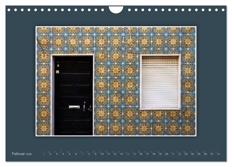 Produktbild: Azulejo-Fassaden in Portugal (Wandkalender 2026 DIN A4 quer), CALVENDO Monatskalender