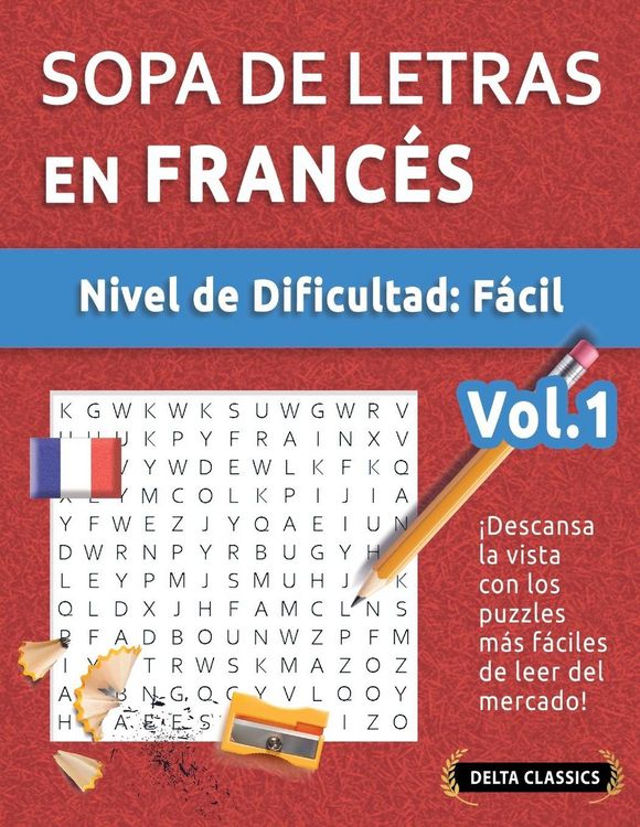 Produktbild: SOPA DE LETRAS EN FRANC&Eacute;S - NIVEL DE DIFICULTAD