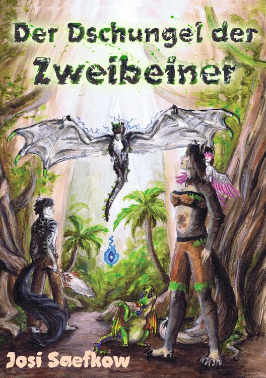 Produktbild: Der Dschungel der Zweibeiner. Illustrierter Fantasieroman &uuml;ber Katzenmenschen und Drachen