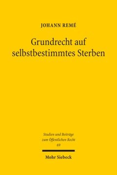 Produktbild: Grundrecht auf selbstbestimmtes Sterben