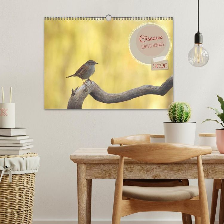 Produktbild: Oiseaux libres et sauvages (Calendrier mural 2026 DIN A3 vertical), CALVENDO calendrier mensuel