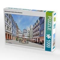 Produktbild: CALVENDO Puzzle H&uuml;hnermarkt Friedrich-Stolze-Brunnen | 1000 Teile Lege-Gr&ouml;&szlig;e 64x48cm Foto-Puzzle f&uuml;r gl&uuml;ckliche Stunden