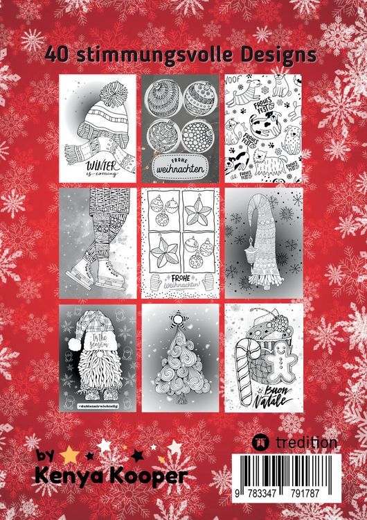 Produktbild: Malbuch Winter und Weihnachten f&uuml;r Erwachsene, Teenager und Kinder ab 12: Eine zauberhafte Ausmalbuch f&uuml;r die kalte Jahreszeit Geschenk zum Wichteln Adventszeit Wichtelzeit