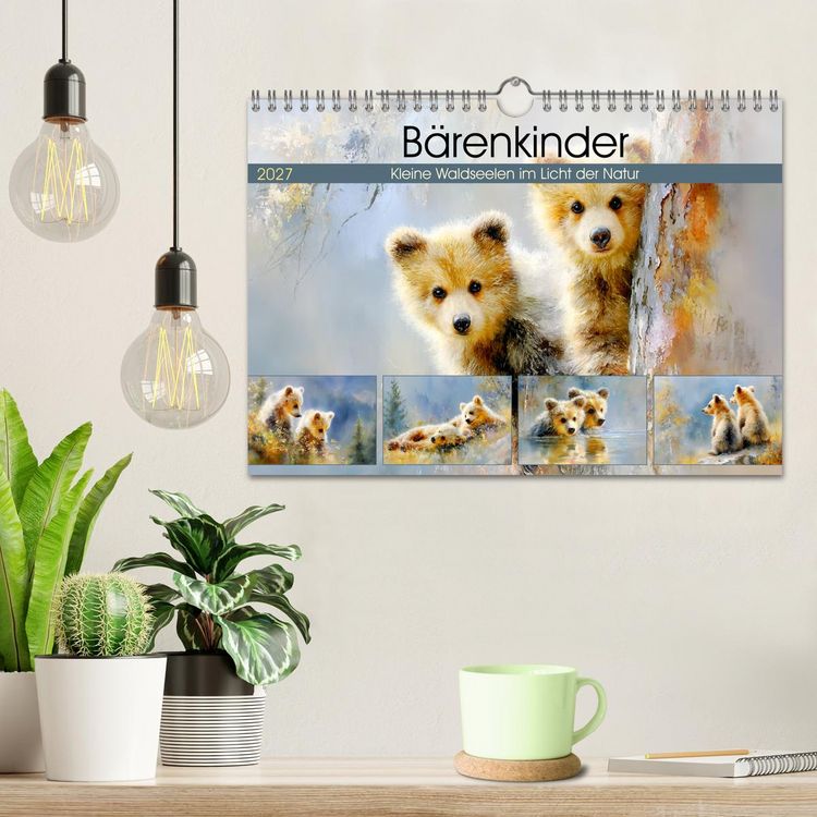 Produktbild: B&auml;renkinder. Kleine Waldseelen im Licht der Natur (Wandkalender 2027 DIN A4 quer), CALVENDO Monatskalender